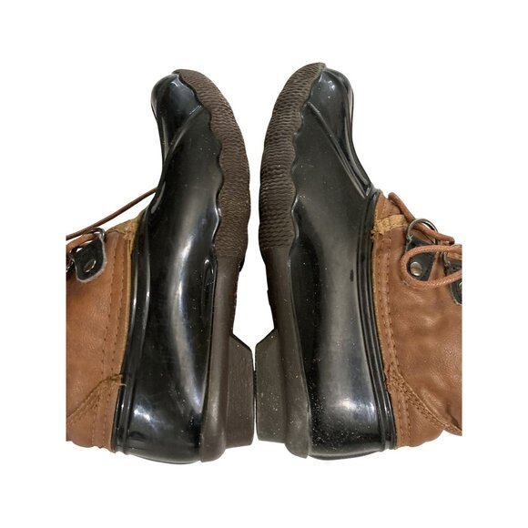 I love YoKids Gavin-70K Kids Size 11 Brown Black Rubber Duck Boots shoes - Picture 5 of 7